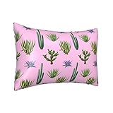 Seidenkissenbezug für Haar und Haut, Queen-Size, Kaktus, Aloe Vera...