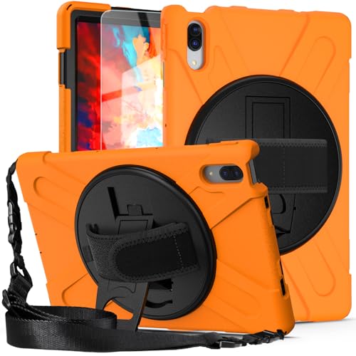 Coque Lenovo Xiaoxin Pad 11.5 antichoc orange pour le travail et voyage