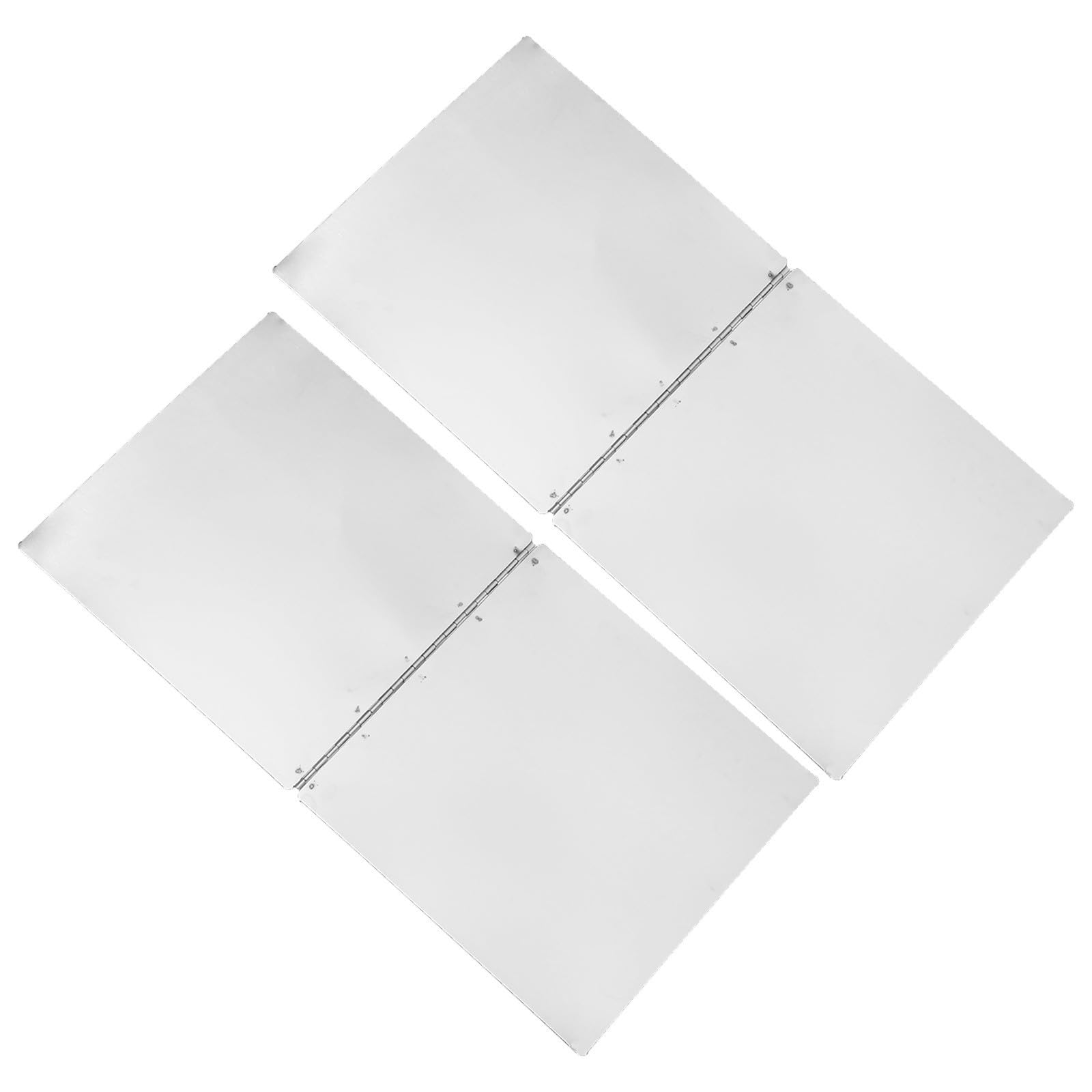 ABOOFAN 2 Piezas Protector de Aceite para Cocina de Acero Inoxidable Plata, Diseño Moderno y Plegable de 2 Paneles, Adecuado para Áreas de Cocción en Cocinas de Gas E Inducción