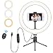 Produktbild LED-Ringlicht mit Stativ-Ständer und flexibler Handy-Halterung für Make-up, YouTube, Fotografie, Live-Streaming, Selfie mit 3 Leuchtmodi und 11 Helligkeitsstufen