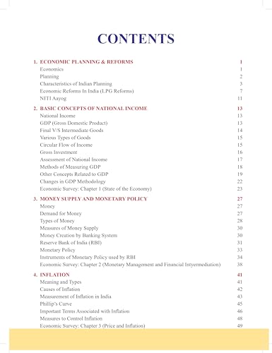 Image of Indian Economy for UPSC and State PSC Civil Services Examinations (Prelims and Main) | Also Includes Previous Years Questions from UPSC CSE | Includes Budget 2024-25 - S Chand Exam Book 2024