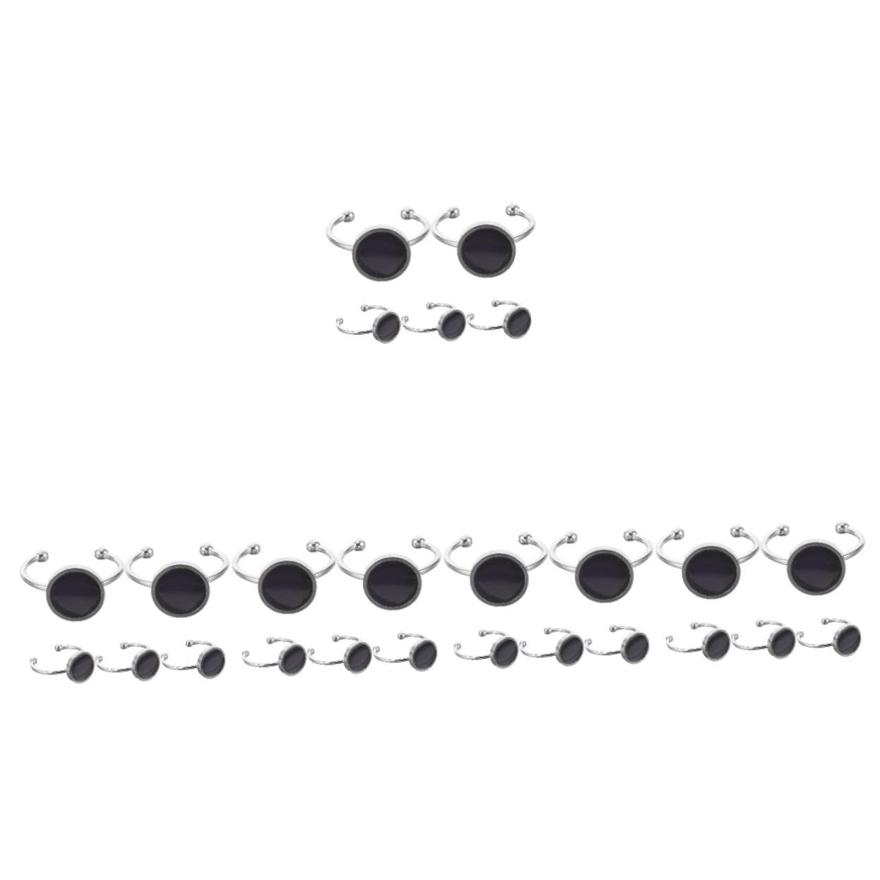 Housoutil 5 Series Anillos De Cambio De Color Ajustables Para Joyería Unisex Inoxidable Accesorios Para Adultos Y Adolescentes 5 Piezas X 5