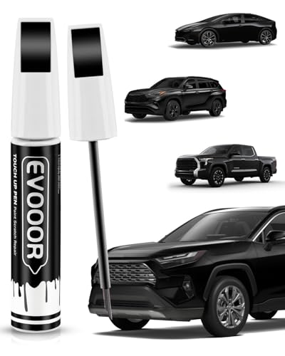 Image of 218 Attitude /Midnight Black Metallic Touch Up Paint Compatible with Toyota Exact Match 2 in 1 Touch up Paint for Chips and Nicks Repair