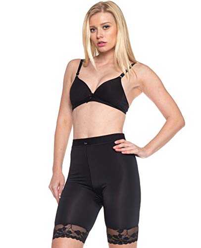 Slip Shorts for Women Smooth Lace 3 Pack 7" Undershorts Anti Chafing (Small) - Thumbnail 5