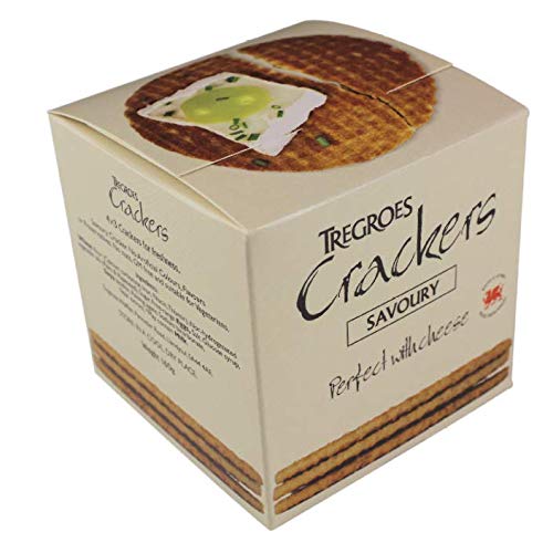 Tregroes WafflesSavoury Crackers - Great with Cheese - 6 x 12 Crackers,