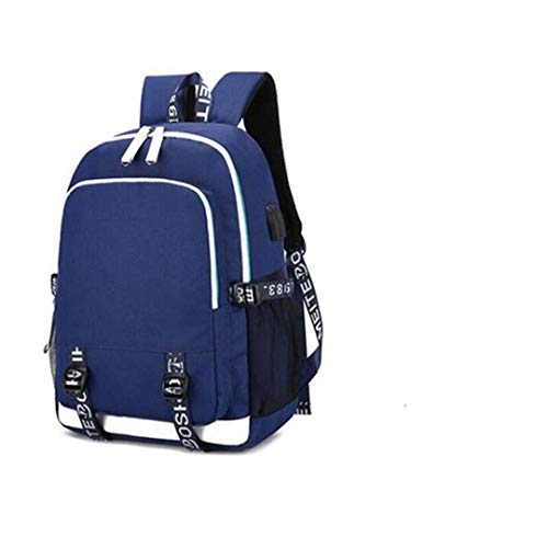 Men Minimalist Waterproof Travel Laptop Backpack Black And White School Bags C8