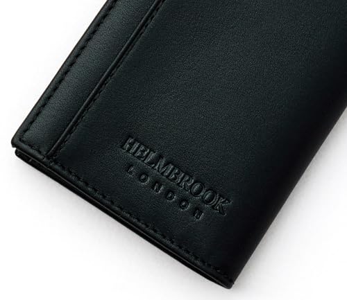 Minimalist Slim Wallet for Men, Business Credit Card Holder, RFID Blocking Front Pocket Design, Handcrafted Full Grain Cowhide Leather, Gift Box & Pouch, Black3