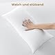 BedStory Kopfkissen 40x80 2er Set mit abziehbarem Bambusfasern Bezug, Antimilben und antibakteriell Kissen aus 950g x 2 Mikrofasern, hypoallergen bequemes Weiches und atmungsaktives Kissen
