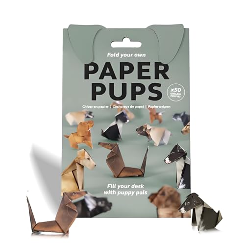Image of 50 Sheets DIY Paper Dogs Kit, Origami Kit Cute Dog Patterned Paper for Folding Adorable Dog Figures, Craft Activity & Creative Origami Animal Kit for Pet Lovers, Used by Individuals Aged 15 and Above