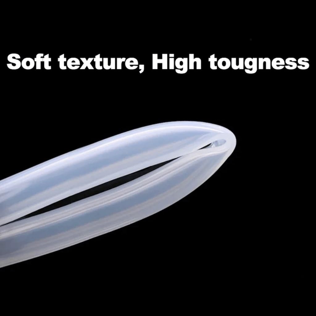 Tubo de goma de silicona flexible transparente, manguera de silicona transparente para agua, aire, varios tamaños, 1 metro (12 x 16 mm)