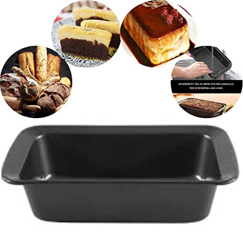 LNL Imnova Molde reposteria Rectangular, inoxidable para pan bizcocho,tartas,plum cake, ideal repostería (1 Unidad 26,5x13,5x6) Cover