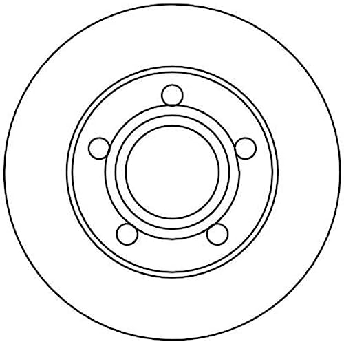 Disques de frein TRW DF4038 jeu de remplacement essieu avant ventilé 5 trous - 4