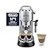 De'Longhi Dedica Style, Traditional Pump Espresso Machine, Coffee and Cappuccino Maker, EC685M, Silver