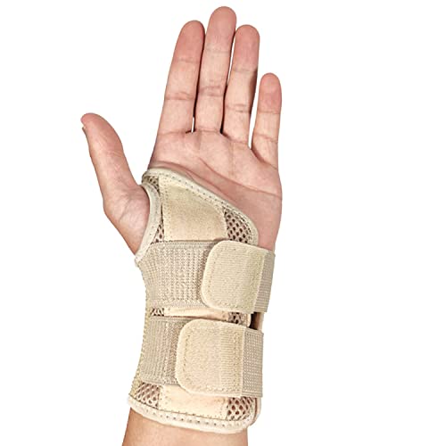 SONGQEE Carpal Tunnel Wrist Splint, Wrist Supports for Arthritis tendonitis Sprains Fractures, Hand Support Wrist Brace strap for Men Women Relieve Pain, Wrist Immobilizer for Help Recovery（Left）