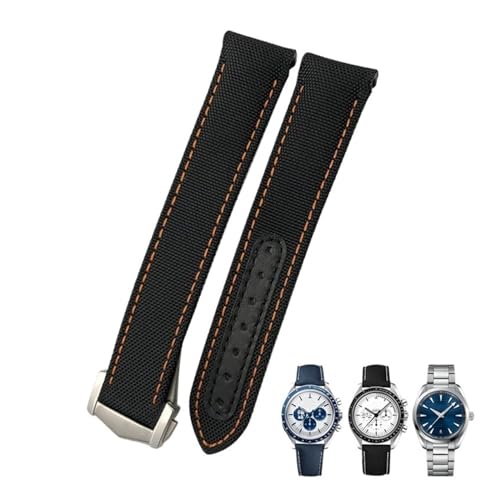 Bracelet montre nylon premium KLVN bouts arrondis pour Omega Seamaster