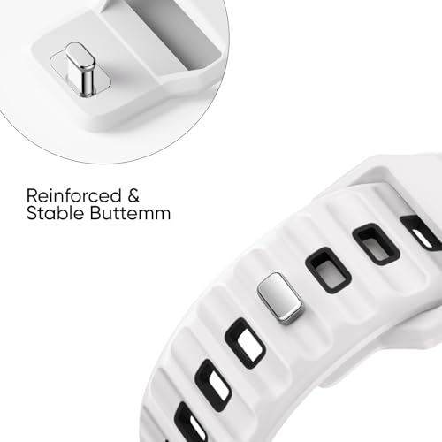 Image of Sport Bands 6-Pack Compatible with Apple Watch Ultra 3 /2 Band 49mm 46mm 45mm 44mm 42mm, Wide Soft Silicone Wristbands Waterproof Strap Men for iWatch Series 11 10 9 8 7 6 5 4 3 SE Ultra