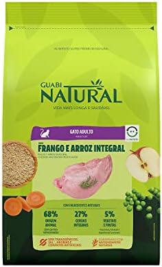 Guabi Natural Ração Gato Adulto Frango E Arroz Integral 7 5Kg