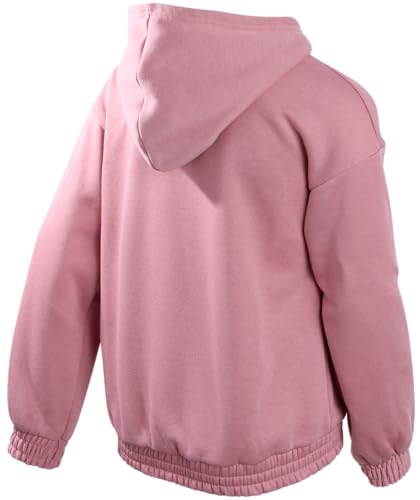 New Balance Girls' Fleece Quarter Zip Crop Hoodie Sweatshirt3
