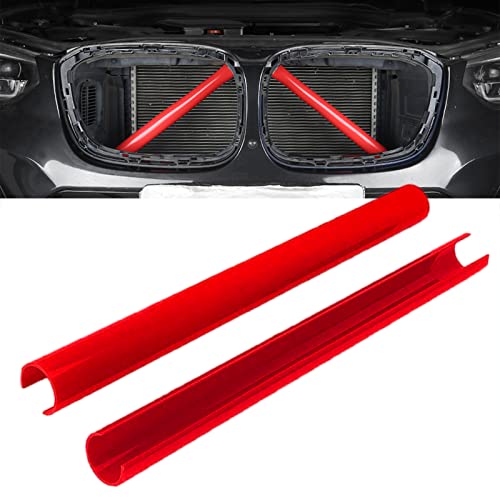 2 pcs Bandes de Calandre, Bande de Garniture de Calandre de Radiateur, Compatible Avec BMW F20 F21 F22 F23 F30 F31 F32 F33 F34 F36 F44 F45 F46 G11 G12 G30 G31 G32 G38 GT (Rouge) Cover