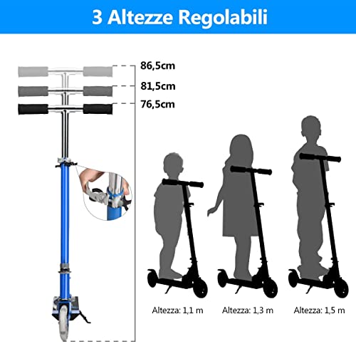 COSTWAY Monopattino a Spinta in Alluminio