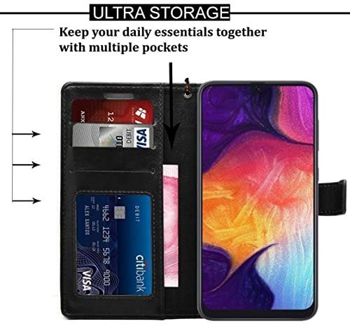 Image of amazon basics Redmi Note 15 5G Flip Cover | Card Pockets Wallet & Stand | Flip Cover for Redmi Note 15 5G (Blue Stripes)