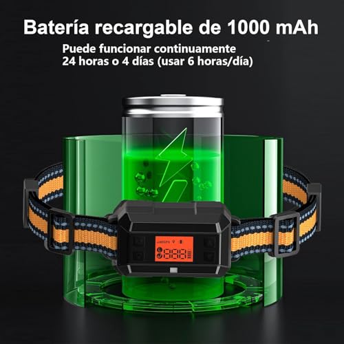 Miniatura 7 de Sistema Valla Inalámbrica Para Perros Gps Uso En Exteriores, Collar Valla Antifuga, Ipx7 Impermeables, 4ra Gen Última Tecnología De Chip Gps, Radio Hasta 999 Yardas, Para Perros Medianos Y Grandes