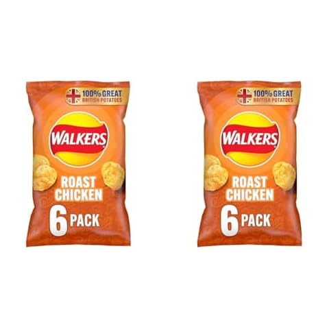 Walkers Roast Chicken Multipack Crisps, 6x25 g Cover