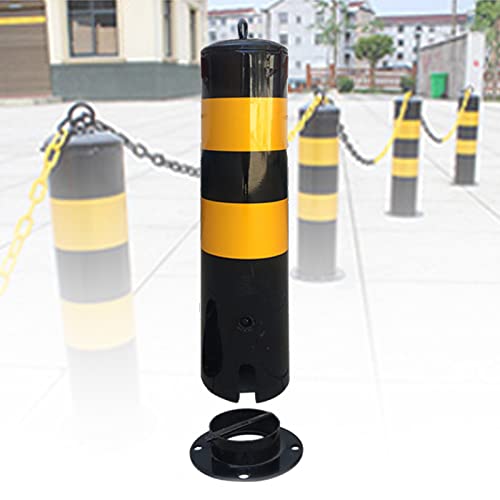 Poteau de stationnement portable et borne de voirie amovible pour voie privée