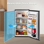 Midea MERM33S1AST 3.3 Cubic Feet Compact Refrigerator, Silver - Image 4