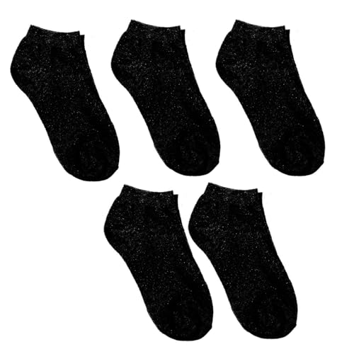Baci & Abbracci Pack 5 Calcetines Tobilleros de Algodón BACSA001 para Mujer