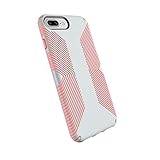 Speck Products Presidio Grip Case for iPhone 8 Plus (Also fits 7 Plus and 6S Plus/6 Plus), Dove Grey/Tart Pink