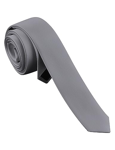 Branduce Men's Solid Color Skinny Ties