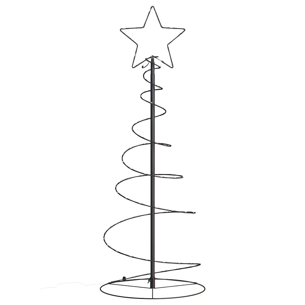 LED Weihnachtsbaum 80 LEDs Warmweiß Metall 120 cm mit 8 Lichtmodi für Innen Außen Garten Terrasse Balkon Weihnachtsbeleuchtung Lichterkette Stern Deko Advent