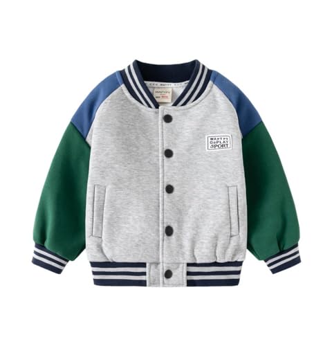 Boys Plush Jacket School Uniform Soft Clothing Button-up Warm Cardigan Winter Outerwear 2024