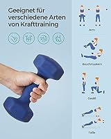 SONGMICS Hanteln, 2 x 4 kg, Hexagon Kurzhanteln, Neopren-Beschichtung – Ansicht 5