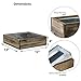 CYS EXCEL Wood Square Planter Box with Removable Zinc Metal Liner (H:4