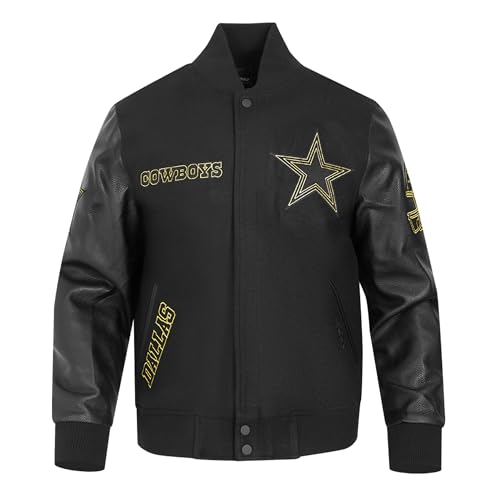 Men's Black Dallas Cowboys Full-Zip Varsity Jacket3