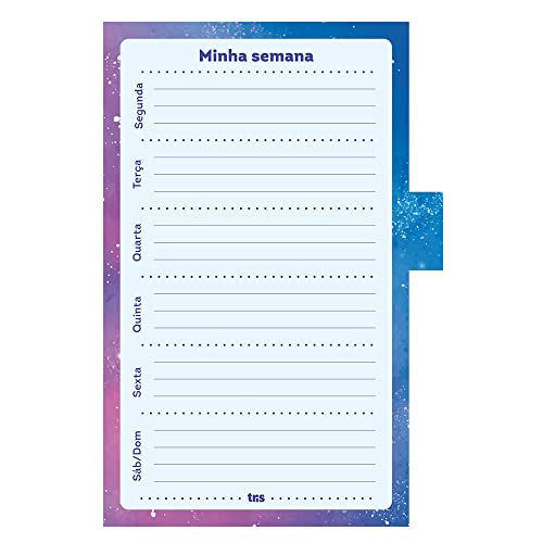 Nota Autoadesiva, Holic Listas Cosmos, 72 Folhas, Tris