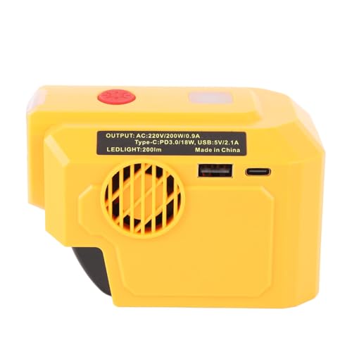 Convertisseur de puissance 18V sortie 200W station de charge secours avec éclairage LED - 6