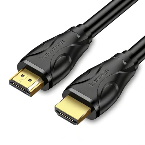 kanmis 8K HDMI Cable 6ft, High Speed Hdmi 2.1 Cables 8K@60Hz 4K@120hz, Ultra High Speed Gold Plated Connectors hdmi Cord, Compatible with PlayStation Arc PS3 PS4 PC HDTV