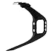 QGHXO Band For Polar A300, Soft Adjustable Silicone Replacement Wrist Watch Band For Polar A300 Watch (Black)
