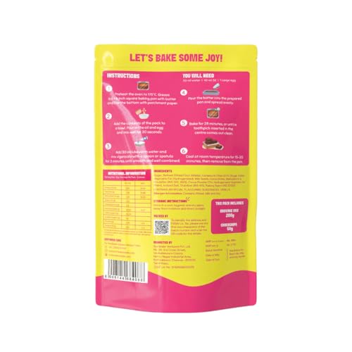 Image of The Select Aisle Triple Chocolate Brownie Mix | Fudgy & Rich Brownies | Easy Bake Ready Mix | Loaded with Triple Chocolate Chips | Bake at Home Instant Brownie Mix 250GM