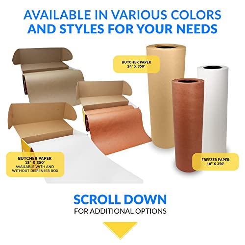 Reli. Pink Freezer Paper Roll | 18 Inch X 350 Ft - Bulk | Made In Usa | Peach Freezer Paper Roll For Meat | Food Grade thumb #5
