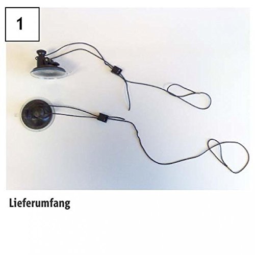 Preisvergleich Produktbild EMUK Halteleine für Spiegel, Mitsubishi, Caravanspiegel, schwarz