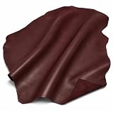 Reed Leather Hides - Cow Skins (8 inches X 11 Inches, Burgundy)