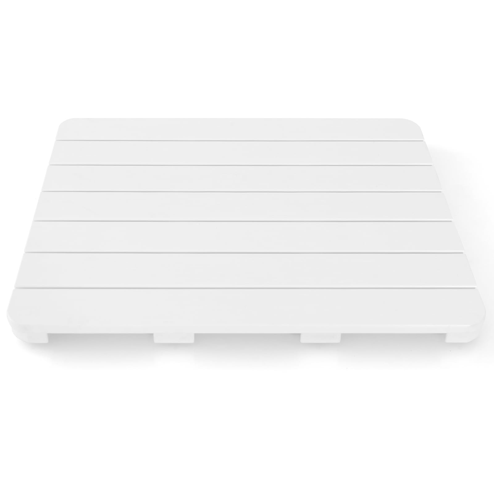 Tapis de bain imperméable et antidérapant 60x48 cm en caoutchouc pour douche et spa