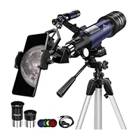 Astronomy Telescope for Kids Adults Beginners, with Carry Bag Tripod Phone Adapter, Portable High Definition Astronomical Aperture Telescope to Observe Moon Star Stargazing Travel MAXLAPTER