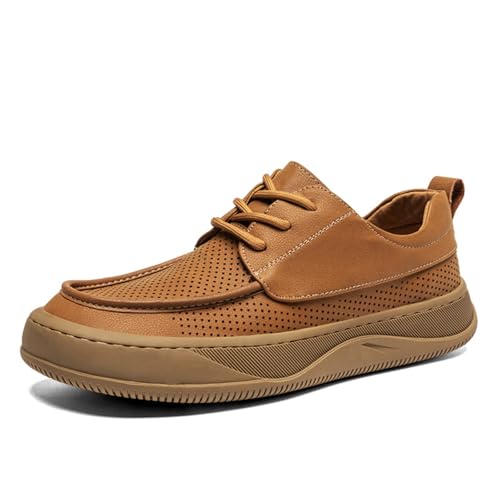 Men's Handmade Leather Loafers & Boat Shoes: Lightweight, Comfort - Packed. Soft Soles, Wide Width Available for Casual Walks.