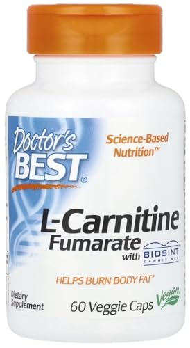 DoctorsBEST Doctor's Best - L-Carnitine Fumarate | Supports Energy Metabolism and Heart Health - 60 Vegetarian Capsules