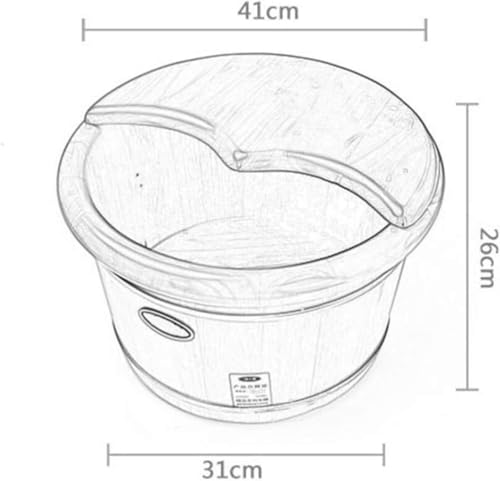 Tanque para baño de pies de madera 41 x 31 x 26 cm miniatura 2